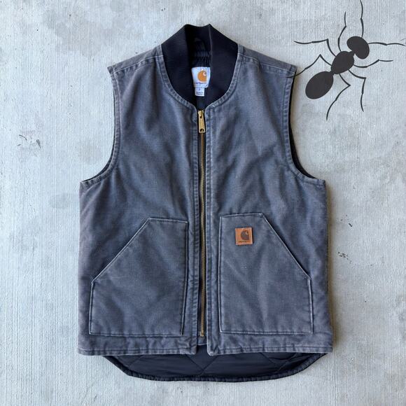 Vintage Y2K Carhartt V02 gray work wear vest
